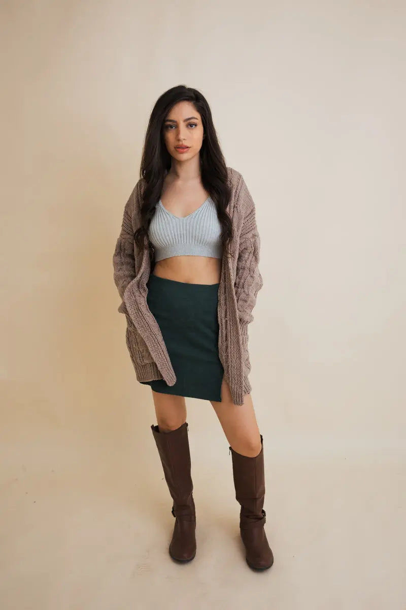 Classic Snuggle Comfort Cable Knit Cardigan – daisimama