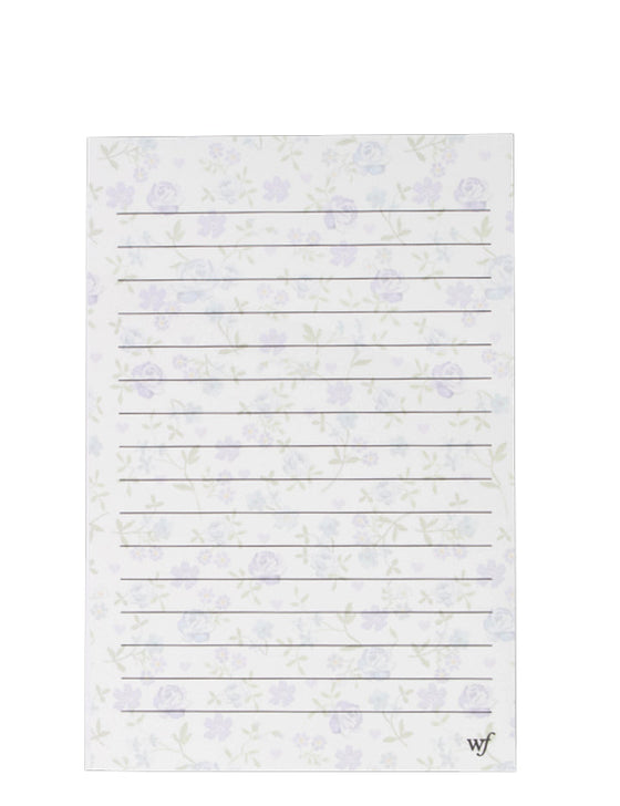 Lilac and Blue Floral Notepads