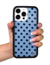 Polka Dot | Blue and Navy Blue iPhone Case
