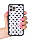Polka Dot | White and Black iPhone Case