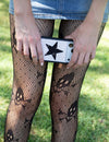 Rhinestone Star | White and Black iPhone Case