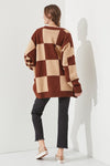 Mocha Checkered Sweater