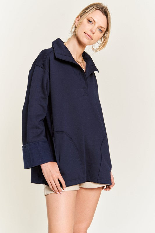 Oversized Knit Top