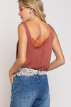 Lace Twist Knit Top