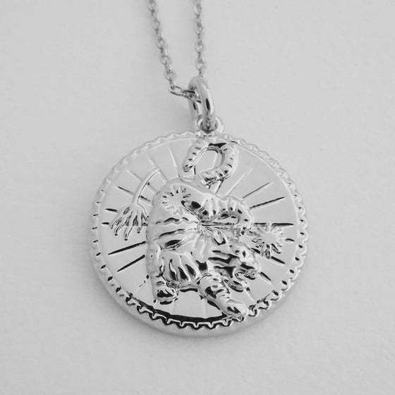 Chinese Zodiac Coin Necklace - Tiger