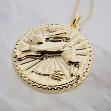 Chinese Zodiac Coin Necklace - Rabbit