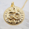 Chinese Zodiac Coin Necklace - Snake