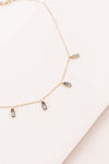 Minimalist Rectangle Rhinestone Anklet