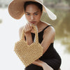 Hati Heart Wood-Beaded Tote Bag
