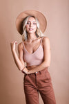 Contour Rib Knit Brami/Light Colors