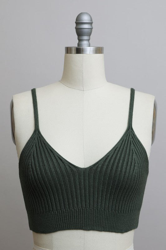 Contour Rib Knit Brami/Light Colors
