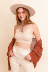 Contour Rib Knit Brami/Light Colors