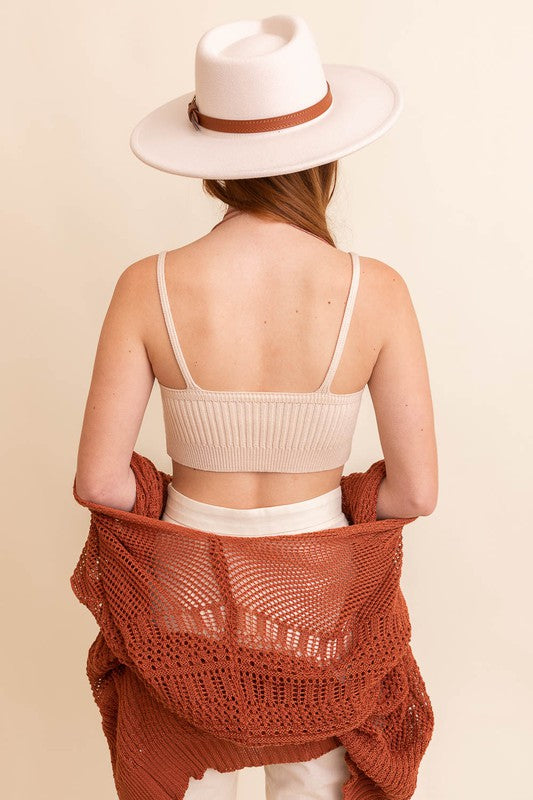 Contour Rib Knit Brami/Light Colors