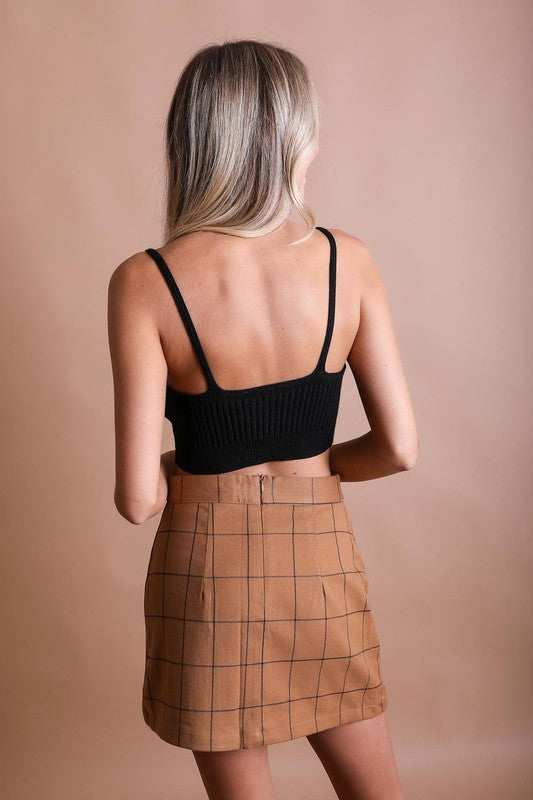 Contour Rib Knit Brami/Light Colors