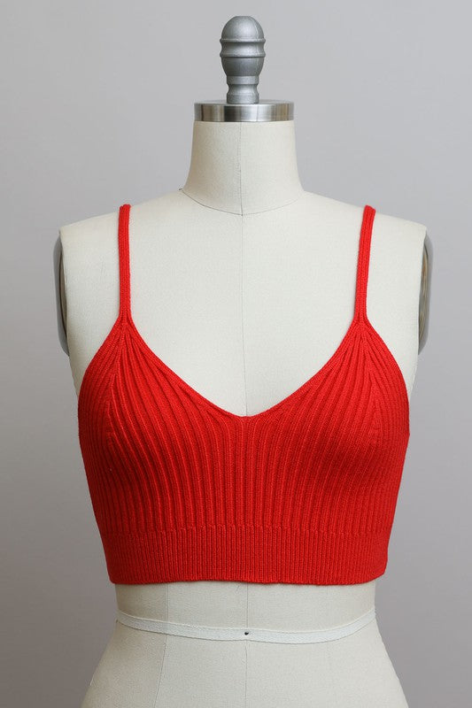Contour Rib Knit Brami/Light Colors
