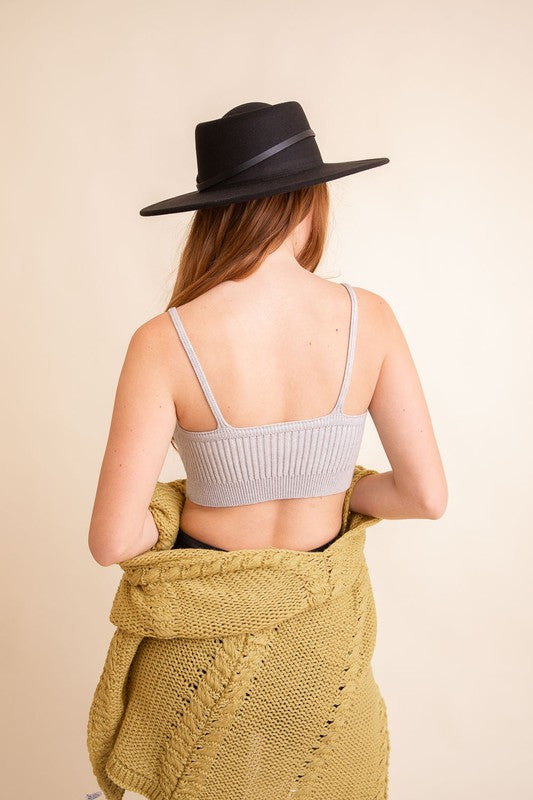 Contour Rib Knit Brami/Light Colors