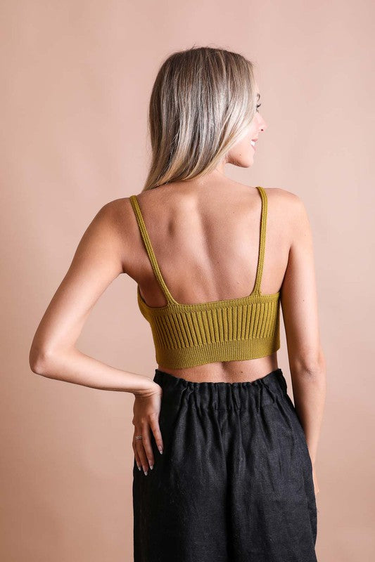 Contour Rib Knit Brami/Light Colors