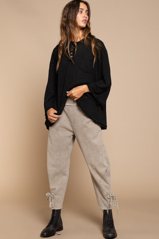 Bell Sleeve Oversized Sweater Top