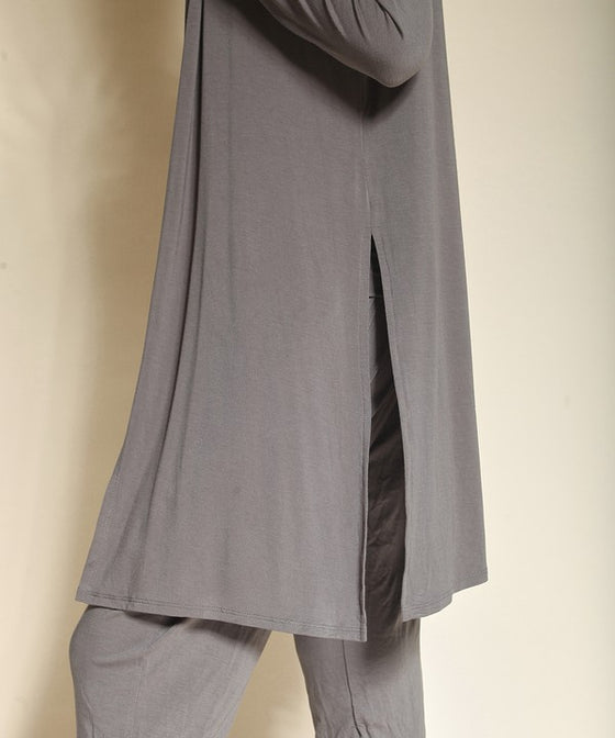 Longline Waist Tie Cardigan
