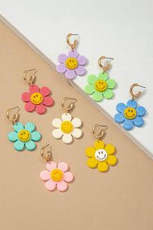  Huggie Smiley Earrings