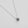 Ode to Rose Blue Crystal Necklace