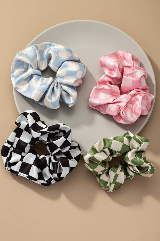 Checkered Scrunchies