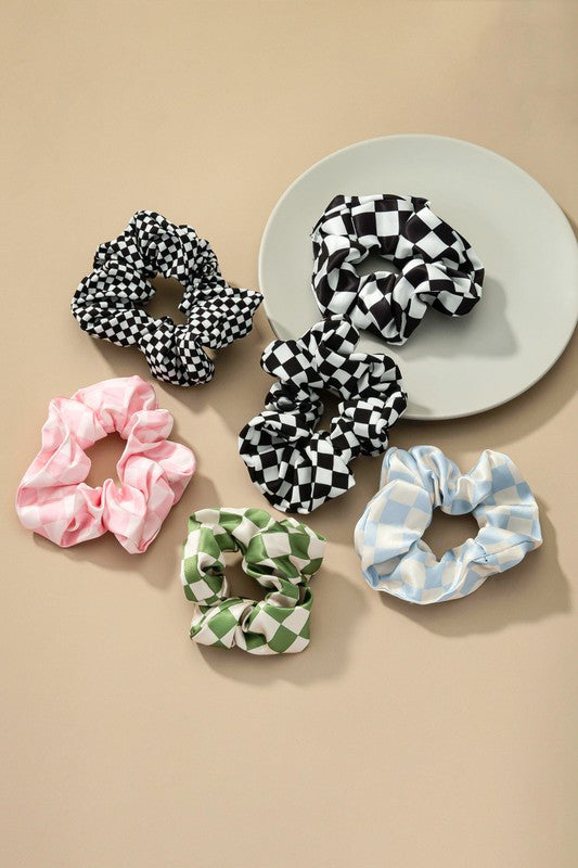 Checkered Scrunchies