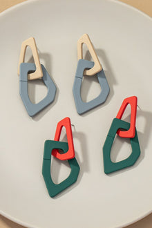  Chunky Link Drop Earrings