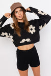 Big Daisy Cropped Sweater
