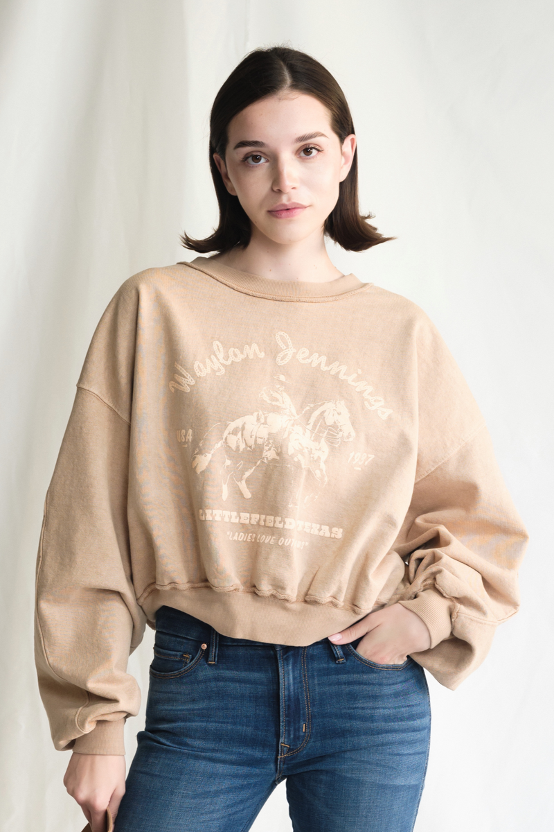 Waylon Jennings Hometown Sweatshirt – daisimama