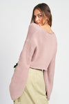 V Neck Cropped Sweater