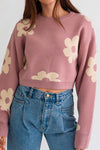 Big Daisy Cropped Sweater