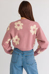 Big Daisy Cropped Sweater