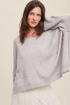 Light Weight Crop Knit Pullover