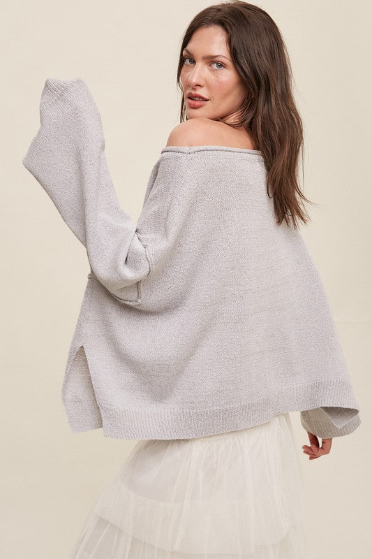 Light Weight Crop Knit Pullover