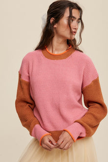  Talia Color Block Sweater