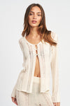 Ladder Sheer Cardigan