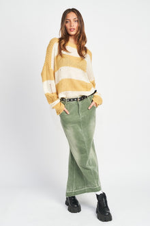  Mellow Distressed Knit Sweater