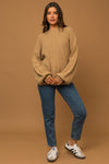 Taupe Balloon Sleeve Sweater