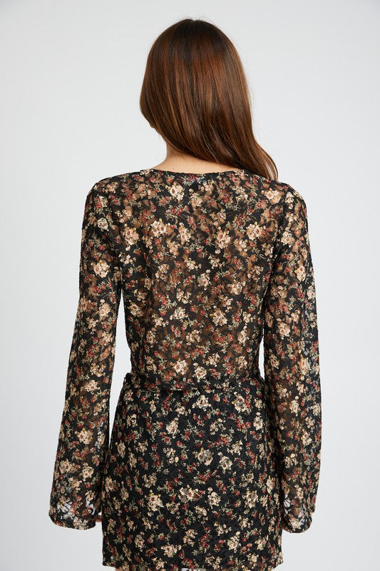 Floral Belle Sleeve Top