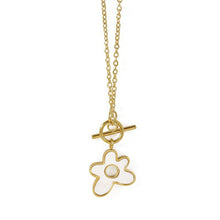  18k Gold Plated Flower Pendant Necklace