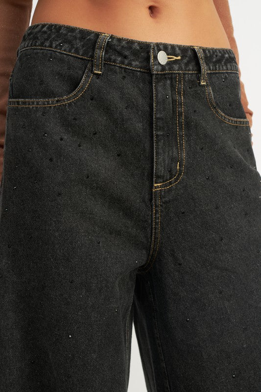 Boyfriend Pants w/Contrast Stitching