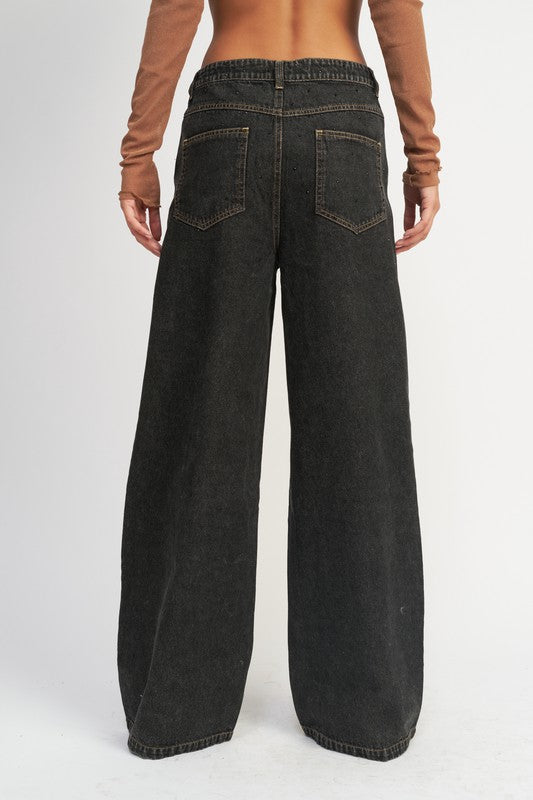 Boyfriend Pants w/Contrast Stitching