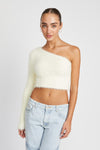 One Shoulder Sweater Top