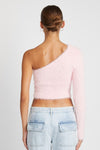 One Shoulder Sweater Top
