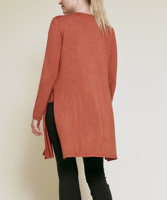 Longline Waist Tie Cardigan