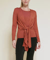 Longline Waist Tie Cardigan