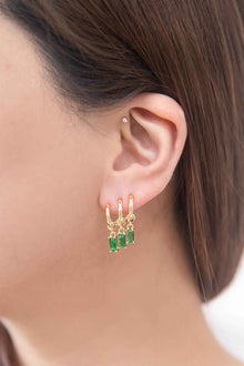  Into the Forest Tri Hoop Earrings