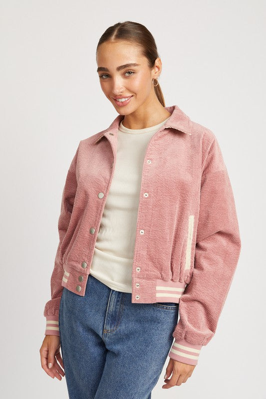 Rose Bomber Jacket