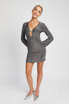 L/S All That Glitters Mini Dress